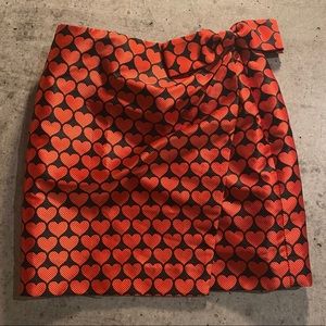 J Crew | Jaquard <3 Hearts Skirt <3  | Bow | Party